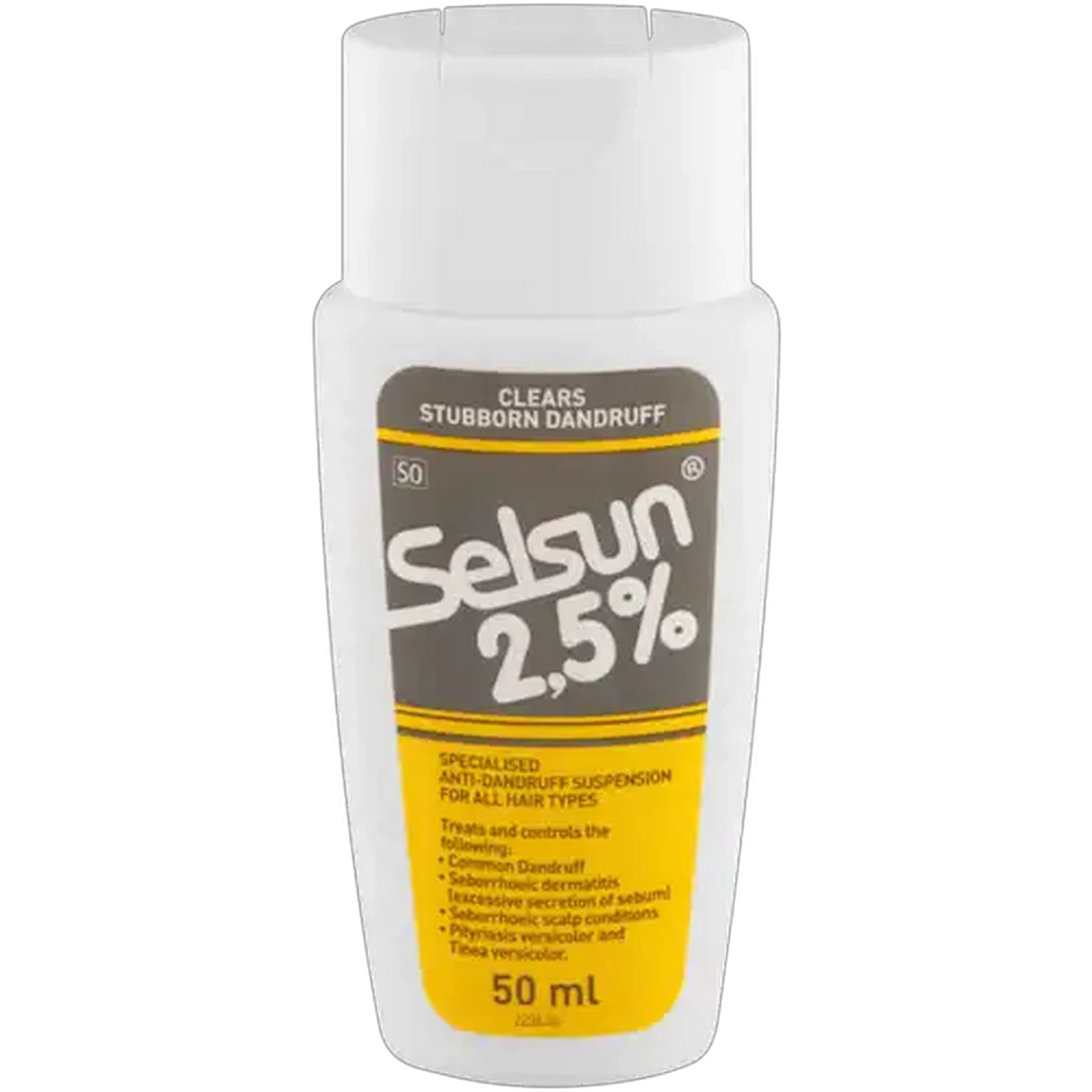 Image of Selsun 2.5% Anti-Dandruff Shampoo Bottle 50ml