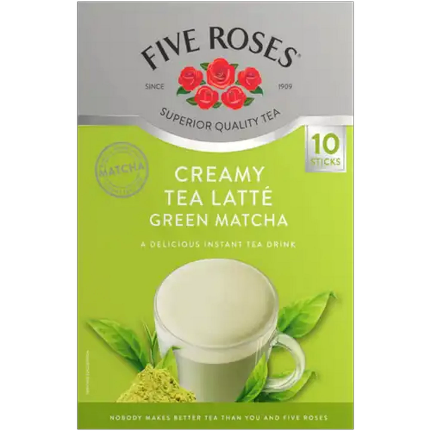 Image of Five Roses Green Matcha Creamy Tea Latté 10 Pack