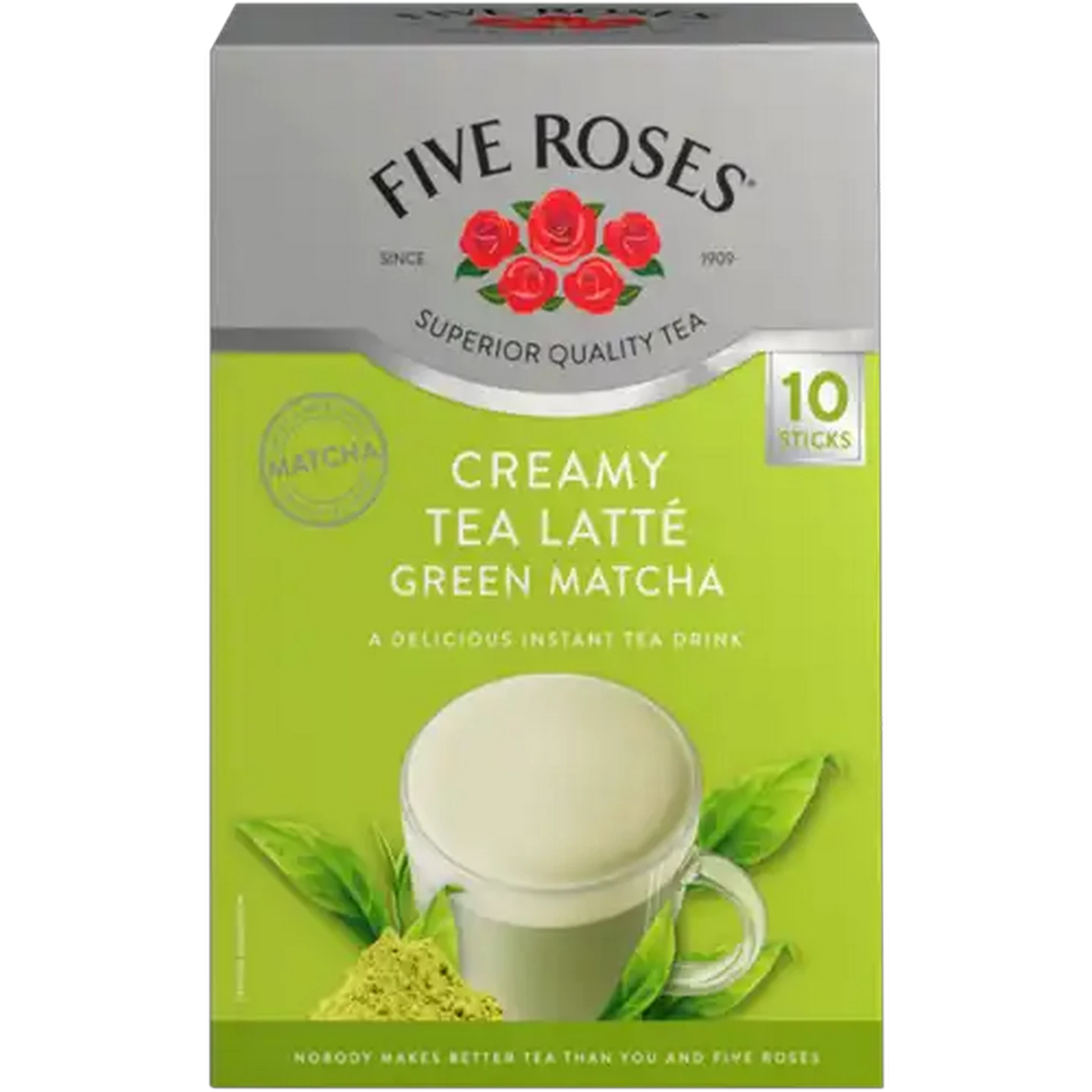 Image of Five Roses Green Matcha Creamy Tea Latté 10 Pack
