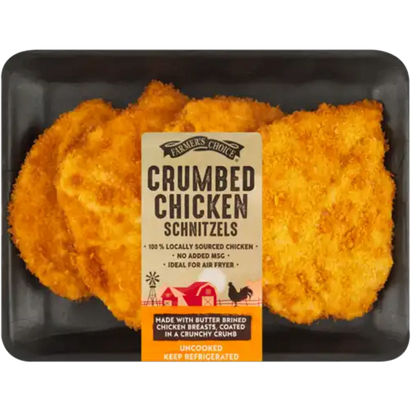 Image of Farmer's Choice Crumbed Chicken Schnitzels Per Kg