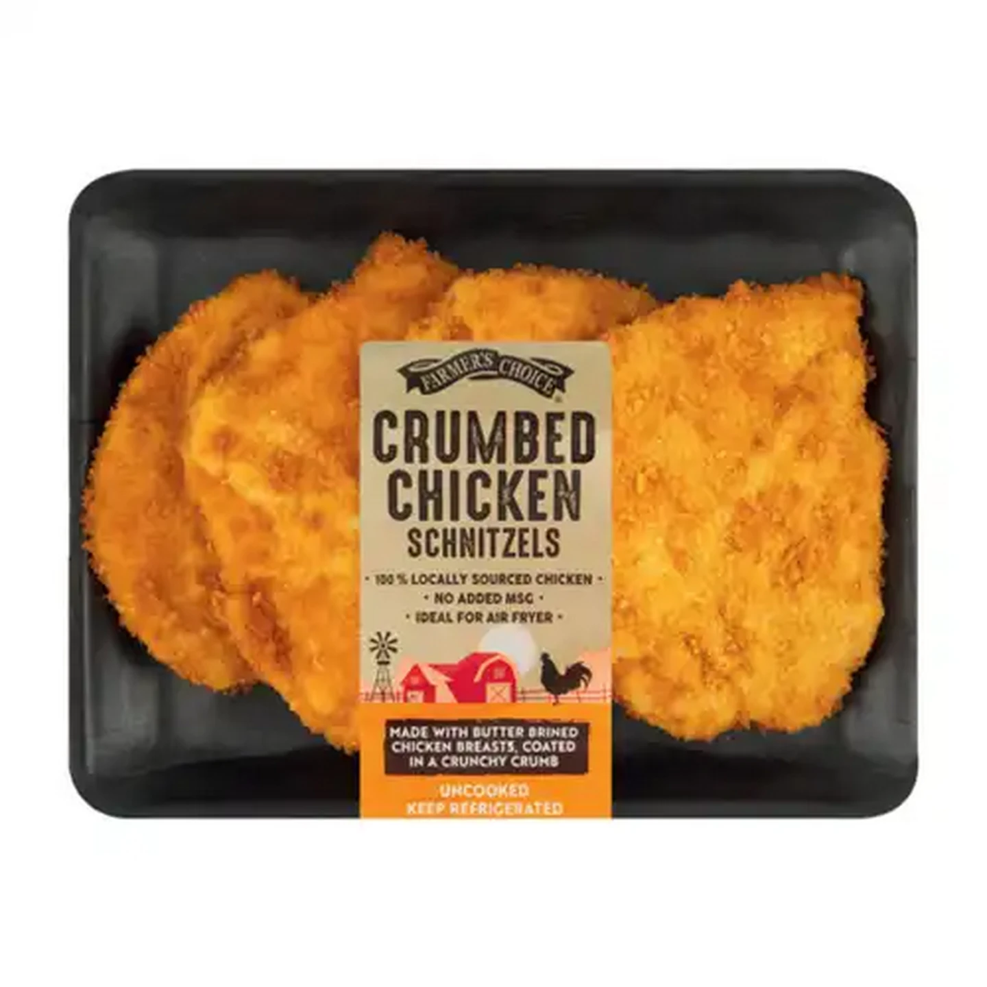 Image of Farmer's Choice Crumbed Chicken Schnitzels Per Kg