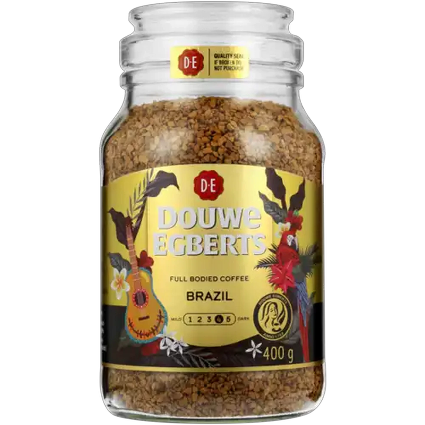 Image of Douwe Egberts Full-Bodied Brazil Instant Coffee Jar 400g