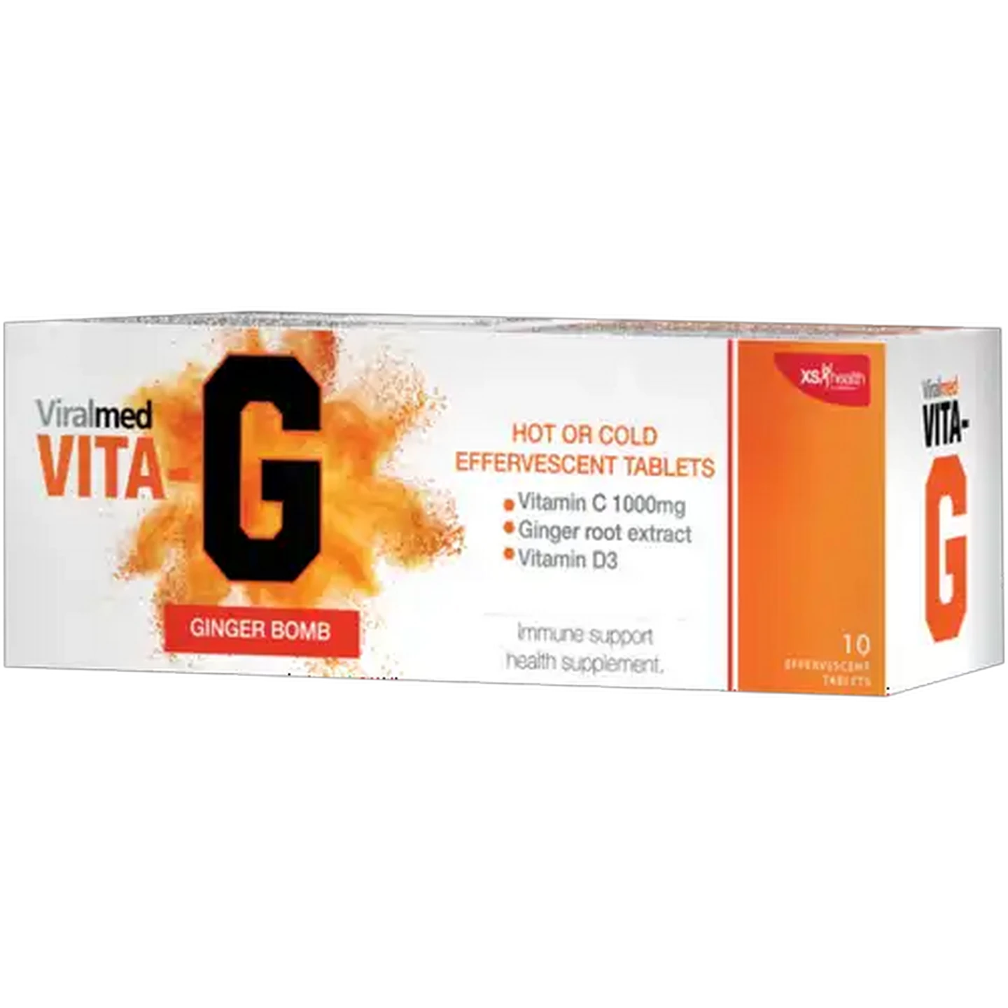 Image of XS Health Viralmed Vita G Ginger Bomb Effervescent 10 Pack