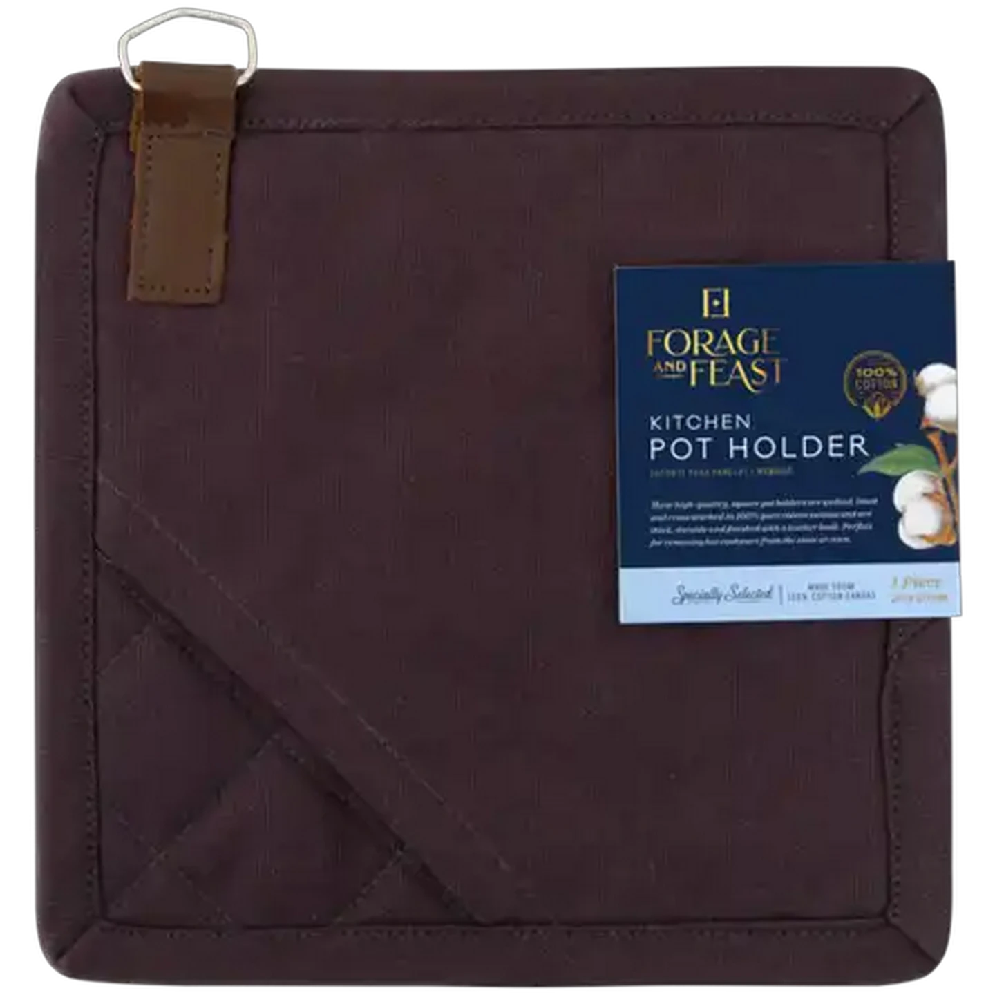 Image of Forage And Feast Kitchen Pot Holder 20 x 20cm
