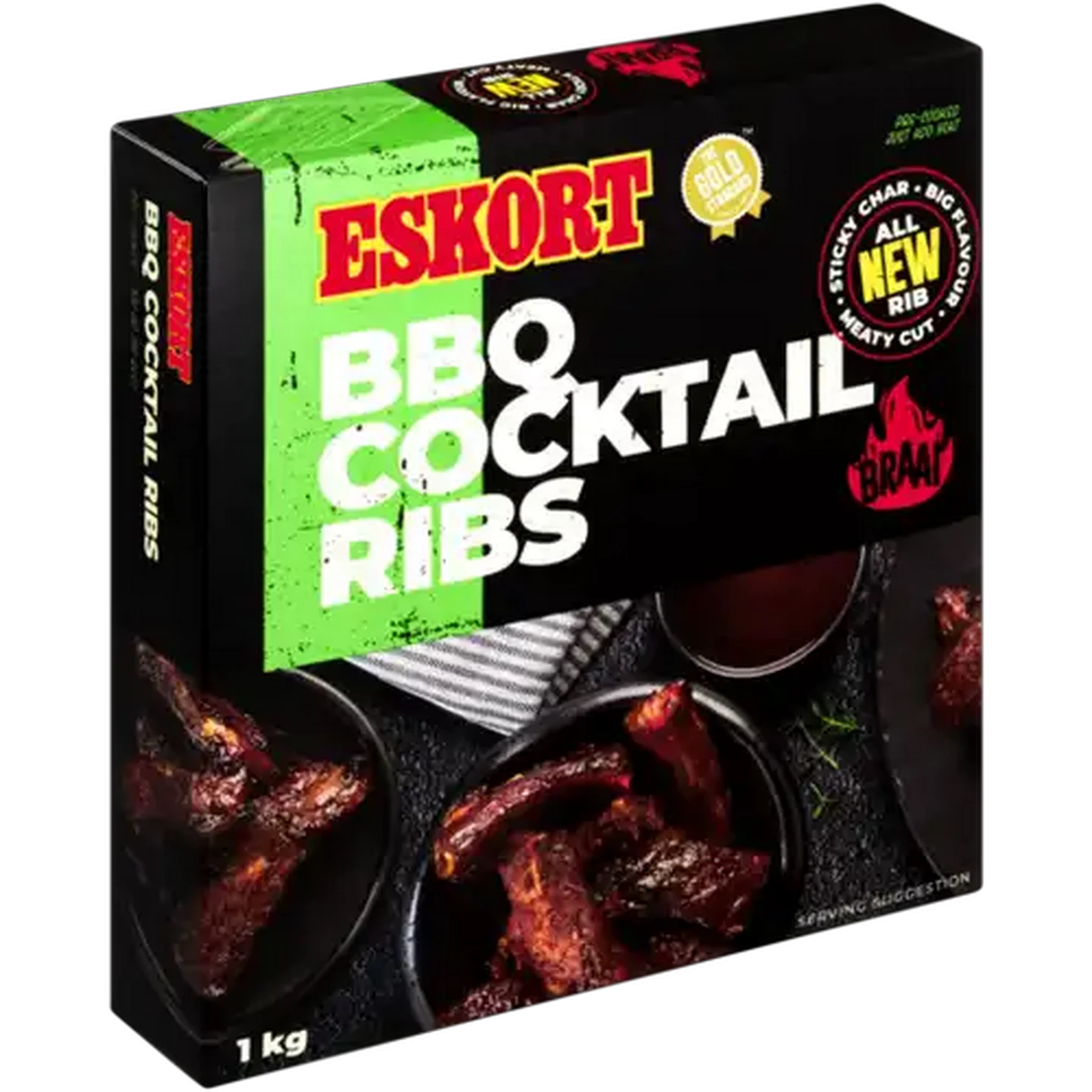 Image of Eskort BBQ Cocktail Ribs 1kg
