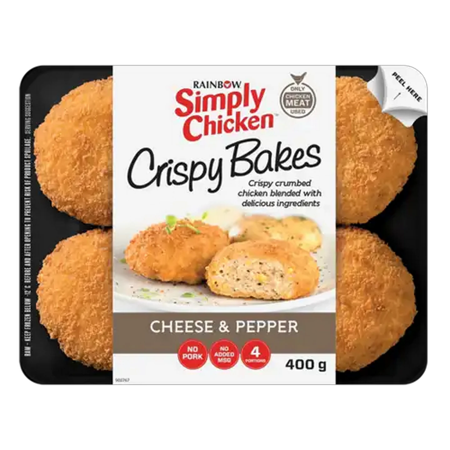 Image of RAINBOW Simply Chicken Frozen Cheese & Pepper Crispy Bakes 400g