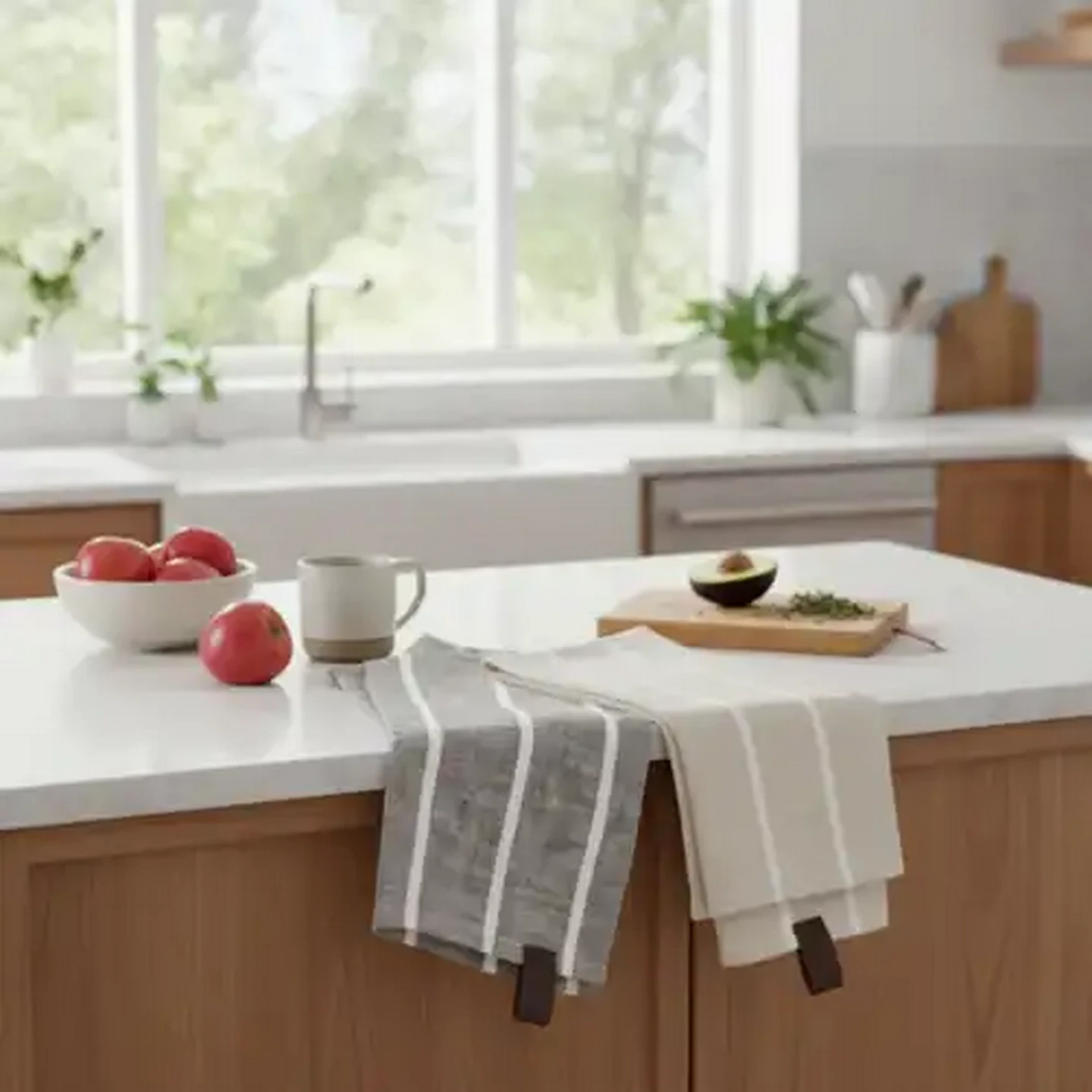 Image of Forage And Feast Slub Weave Kitchen Cloth 45 x 70cm (Colour May Vary)