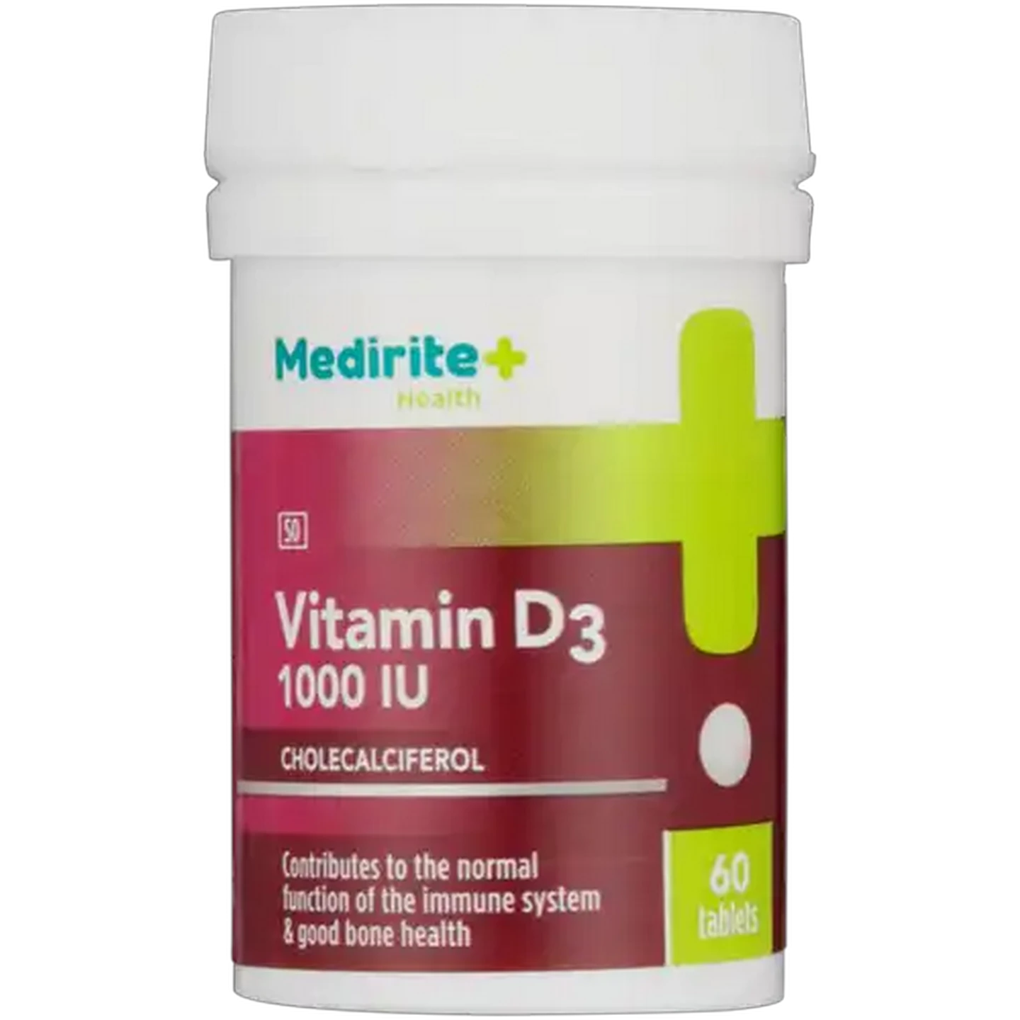 Image of Medirite 1000 IU Vitamin D3 Tablets 60 Pack