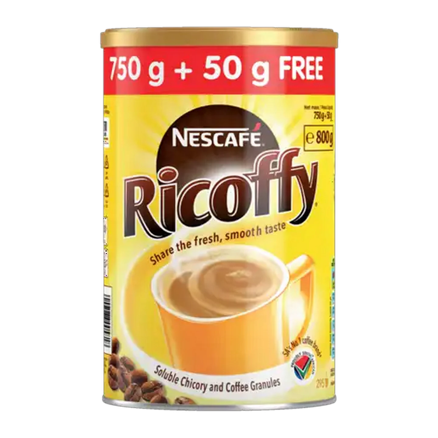 Image of NESCAFÉ RICOFFY Original Instant Coffee 750g + 50g