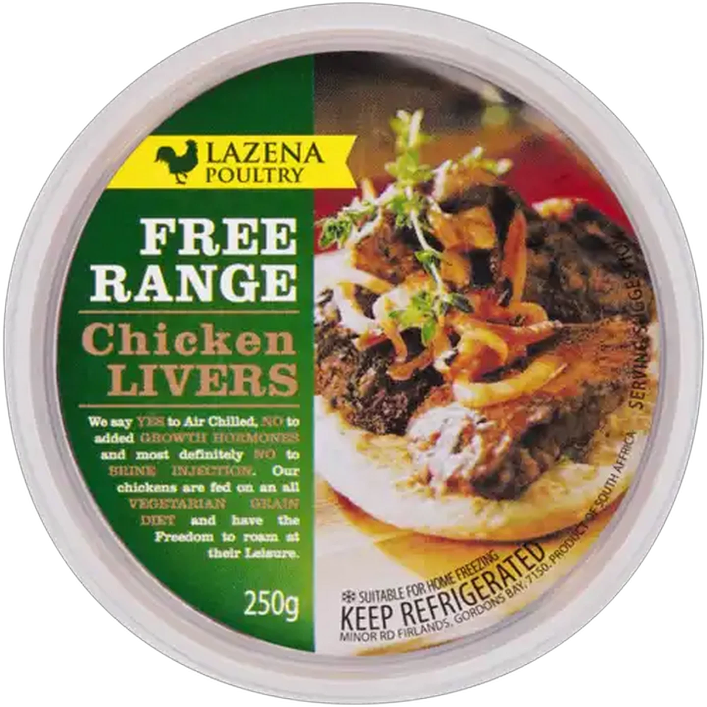 Image of Lazena Poultry Free Range Chicken Livers 250g