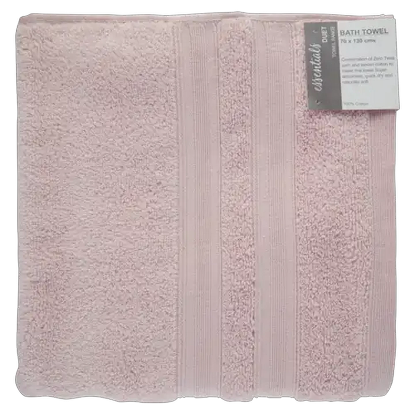 Image of Essentials Duet Dusty Pink Bath Sheet 70 x 130cm