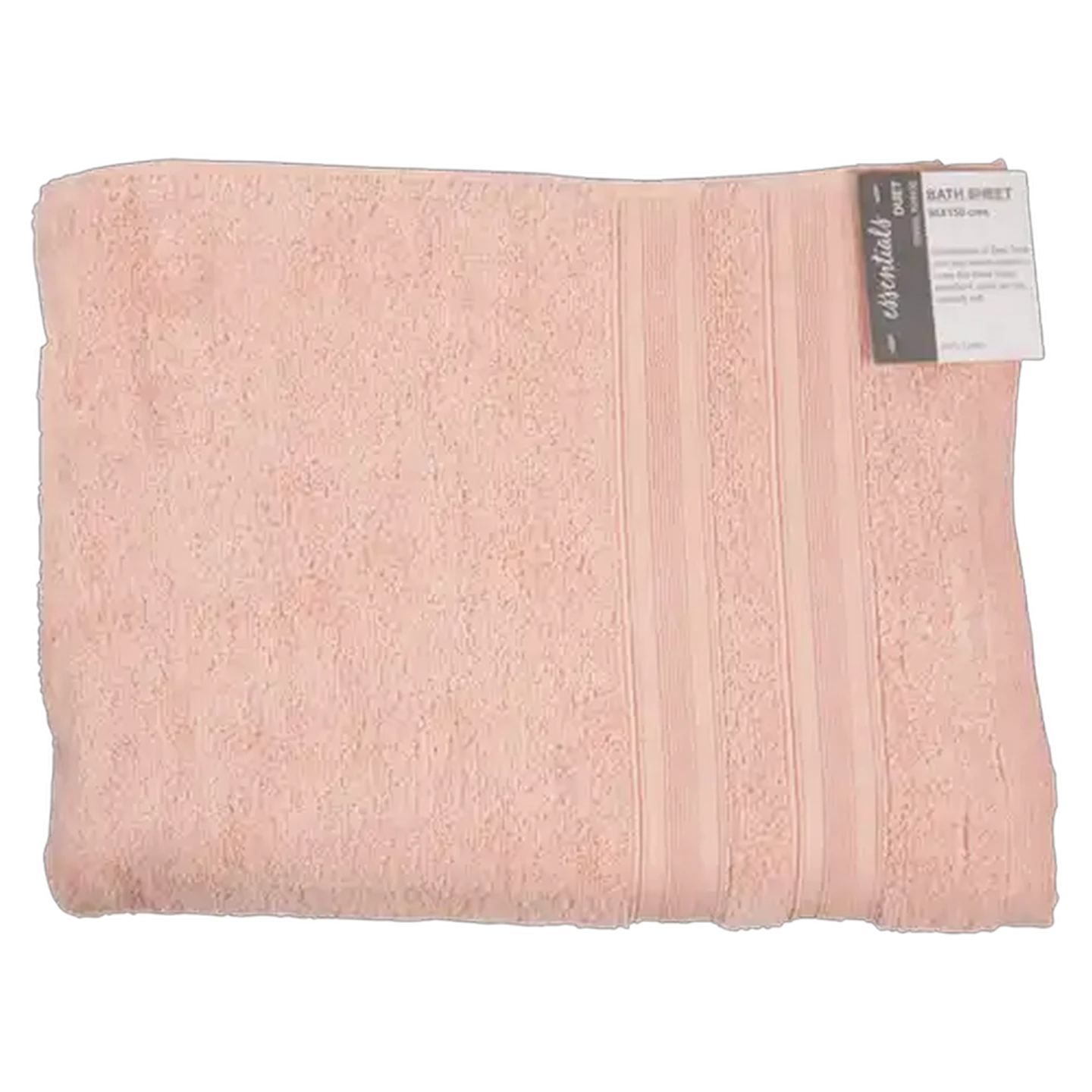 Image of Essentials Blush Coloured Broadway Bath Sheet 90 x 150cm