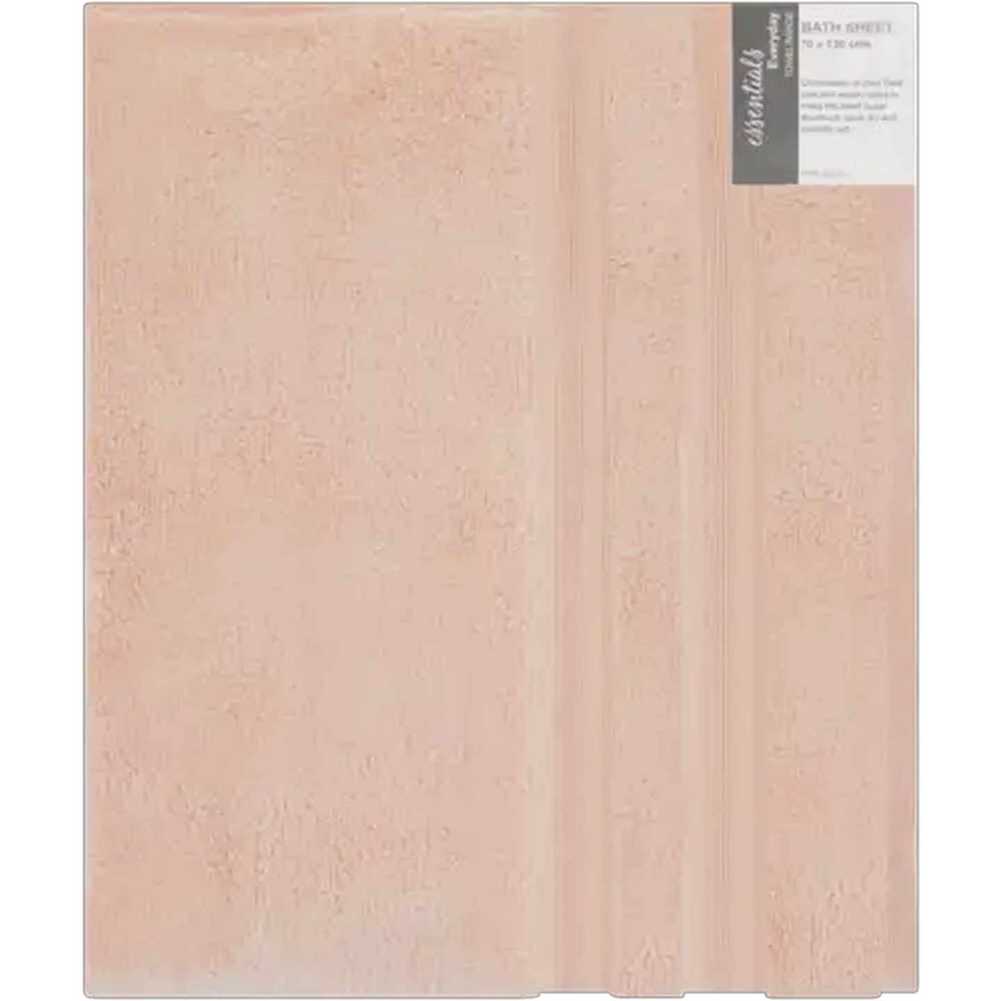 Image of Essentials Broadway Blush Colour Bath Towel 70 x 130cm