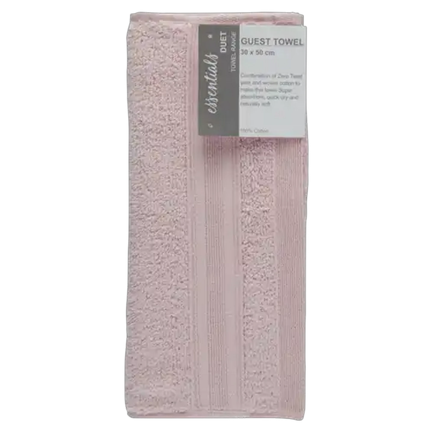 Image of Essentials Duet Dusty Pink Guest Towel 30 x 50cm