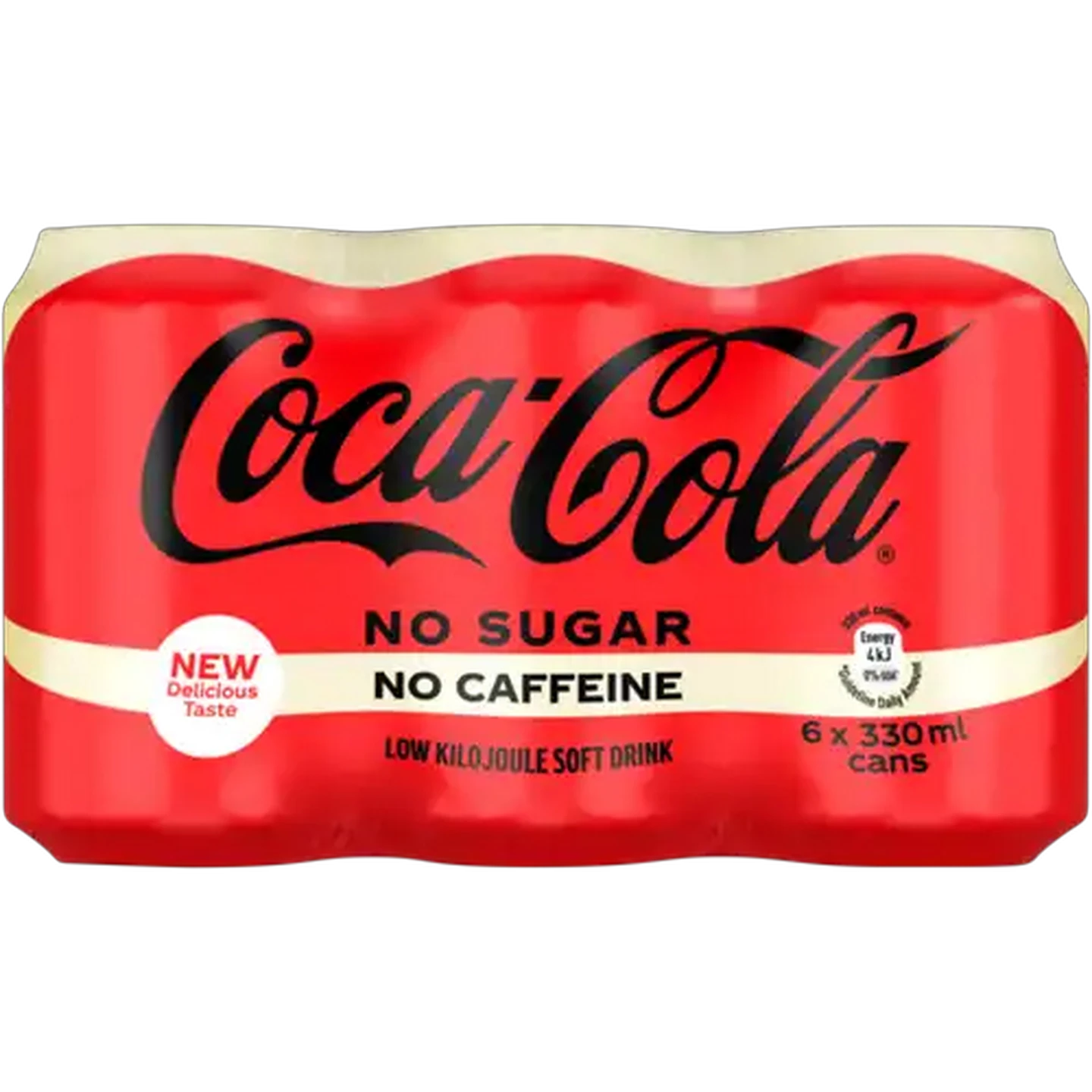 Image of Coca-Cola No Sugar No Caffeine Soft Drinks 6 x 330ml