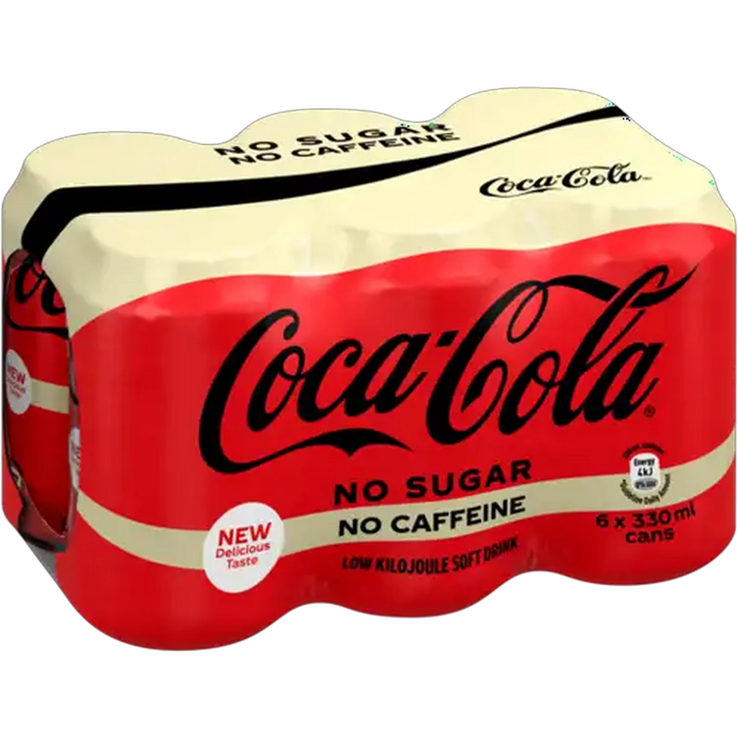 Image of Coca-Cola No Sugar No Caffeine Soft Drinks 6 x 330ml