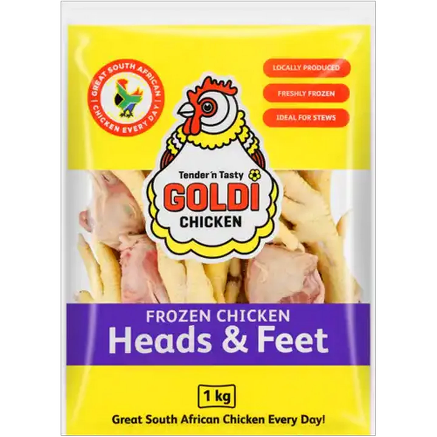 Image of Goldi Chicken Frozen Chicken Heads & Feet 1kg