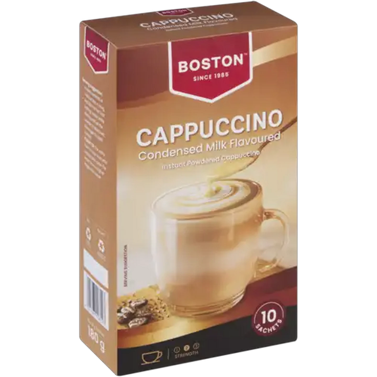 Image of Boston Condensed Milk Flavoured Instant Cappuccino 10 x 18g