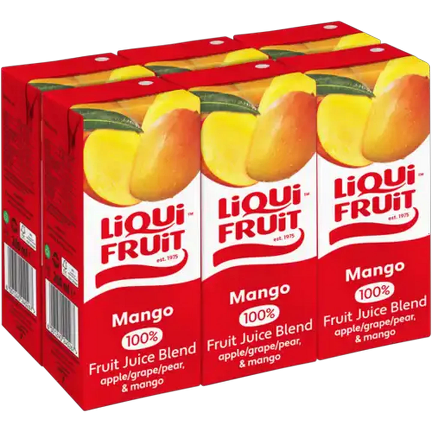 Image of Liqui Fruit Mango 100% Fruit Juice Blend 6 x 200ml