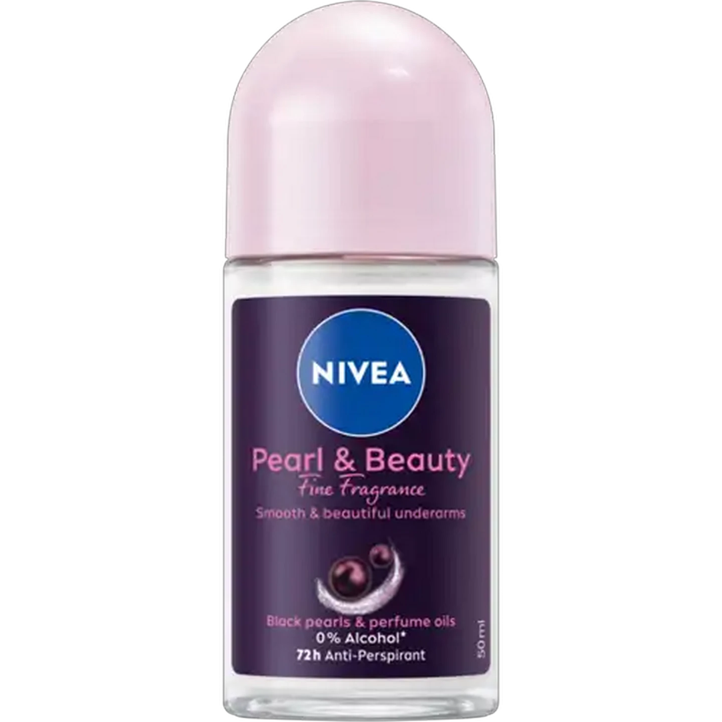 Image of NIVEA Pearl & Beauty Fine Fragrance 0% Alcohol Anti-Perspirant Roll-On 50ml