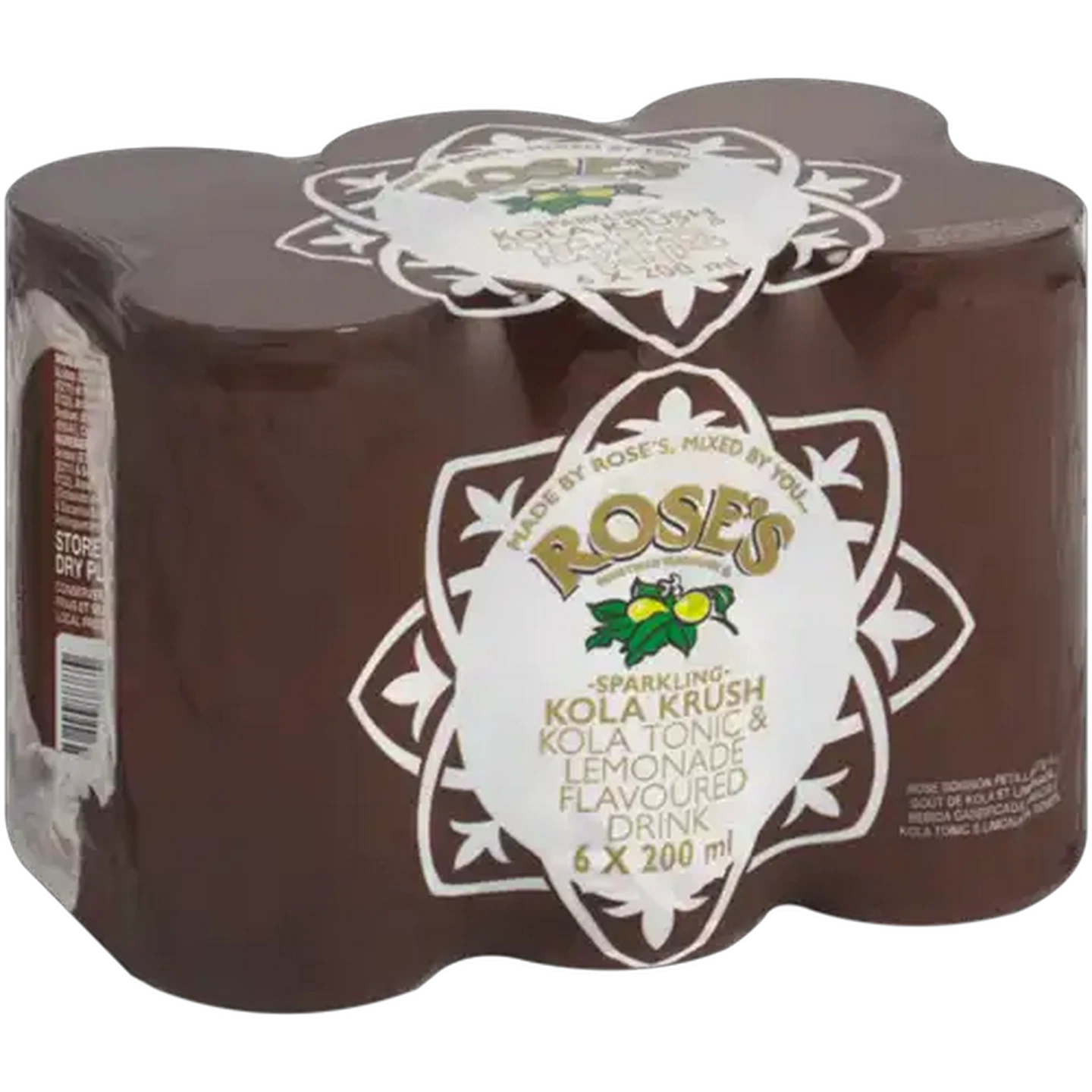 Image of Rose's Kola Krush Sparkling Flavoured Drinks 6 x 200ml