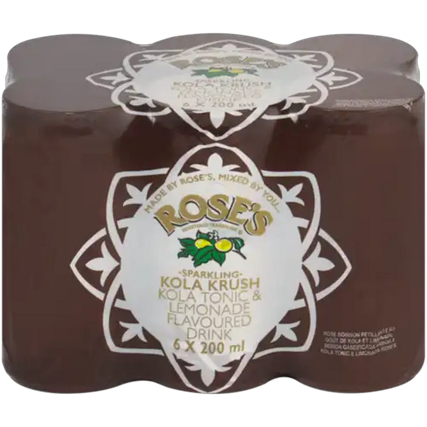 Image of Rose's Kola Krush Sparkling Flavoured Drinks 6 x 200ml