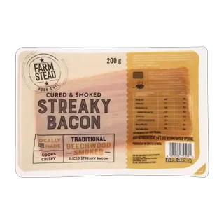 Farmstead Cured & Smokey Streaky Bacon 200g