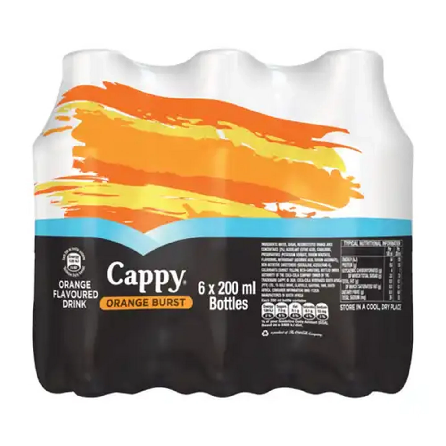 Image of Cappy Orange Burst Flavoured Drink 6 x 200ml