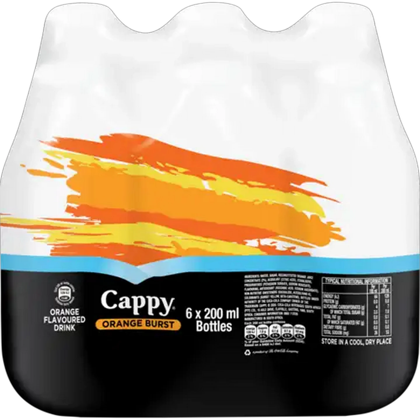Image of Cappy Orange Burst Flavoured Drink 6 x 200ml