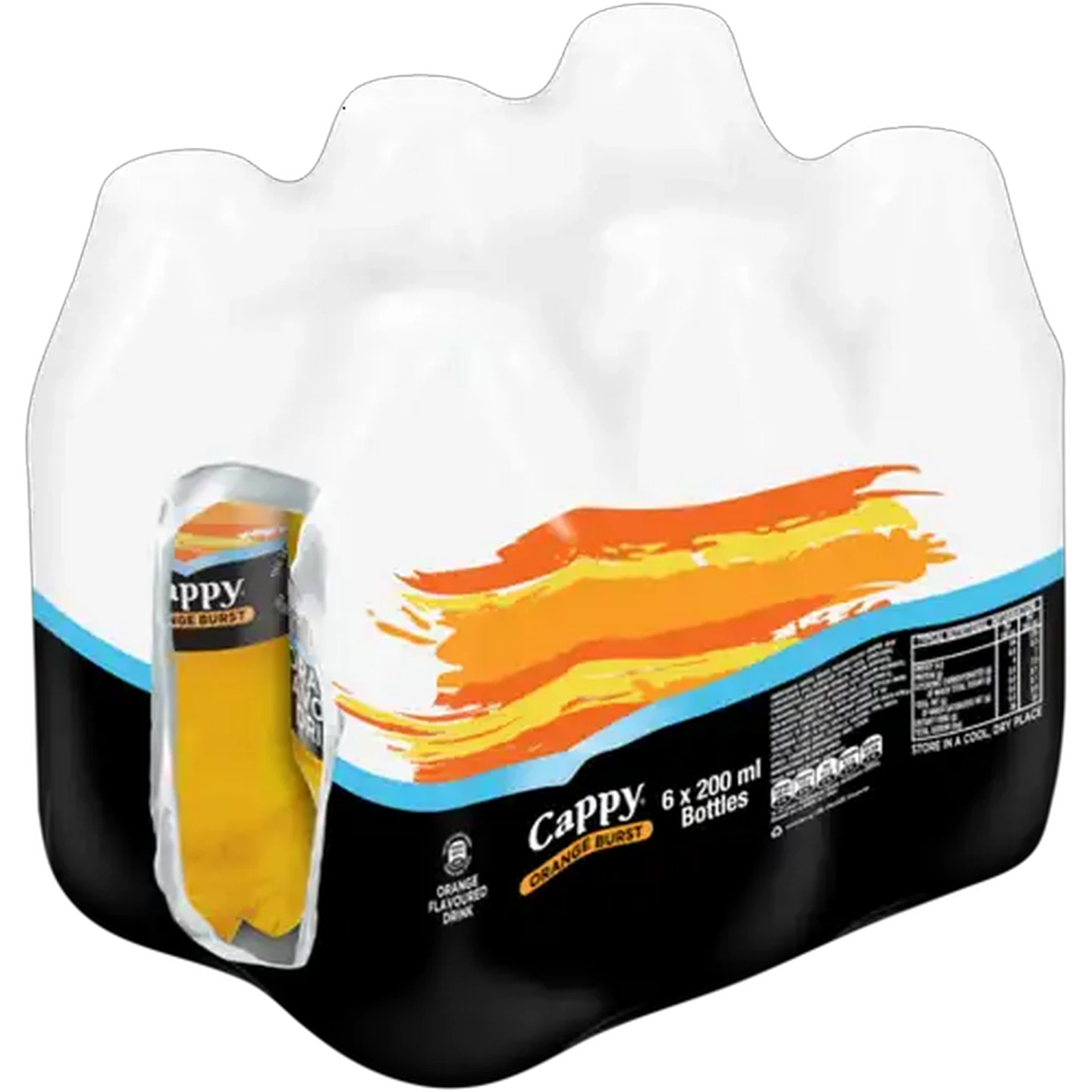Image of Cappy Orange Burst Flavoured Drink 6 x 200ml