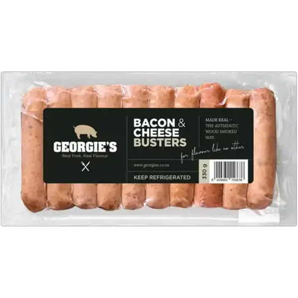 Georgie's Wood Smoked Bacon & Cheese Busters 330g