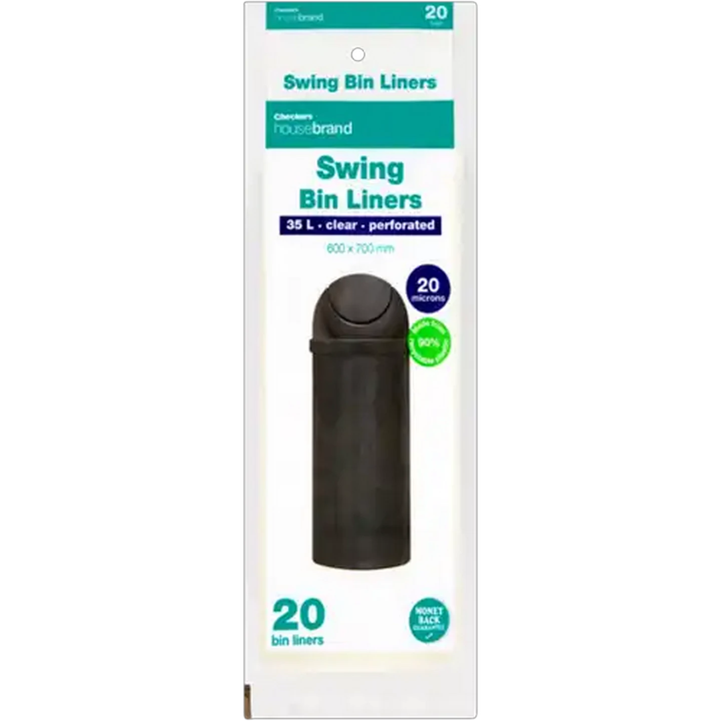Image of Checkers Housebrand Swing Bin Liners 20 x 35L