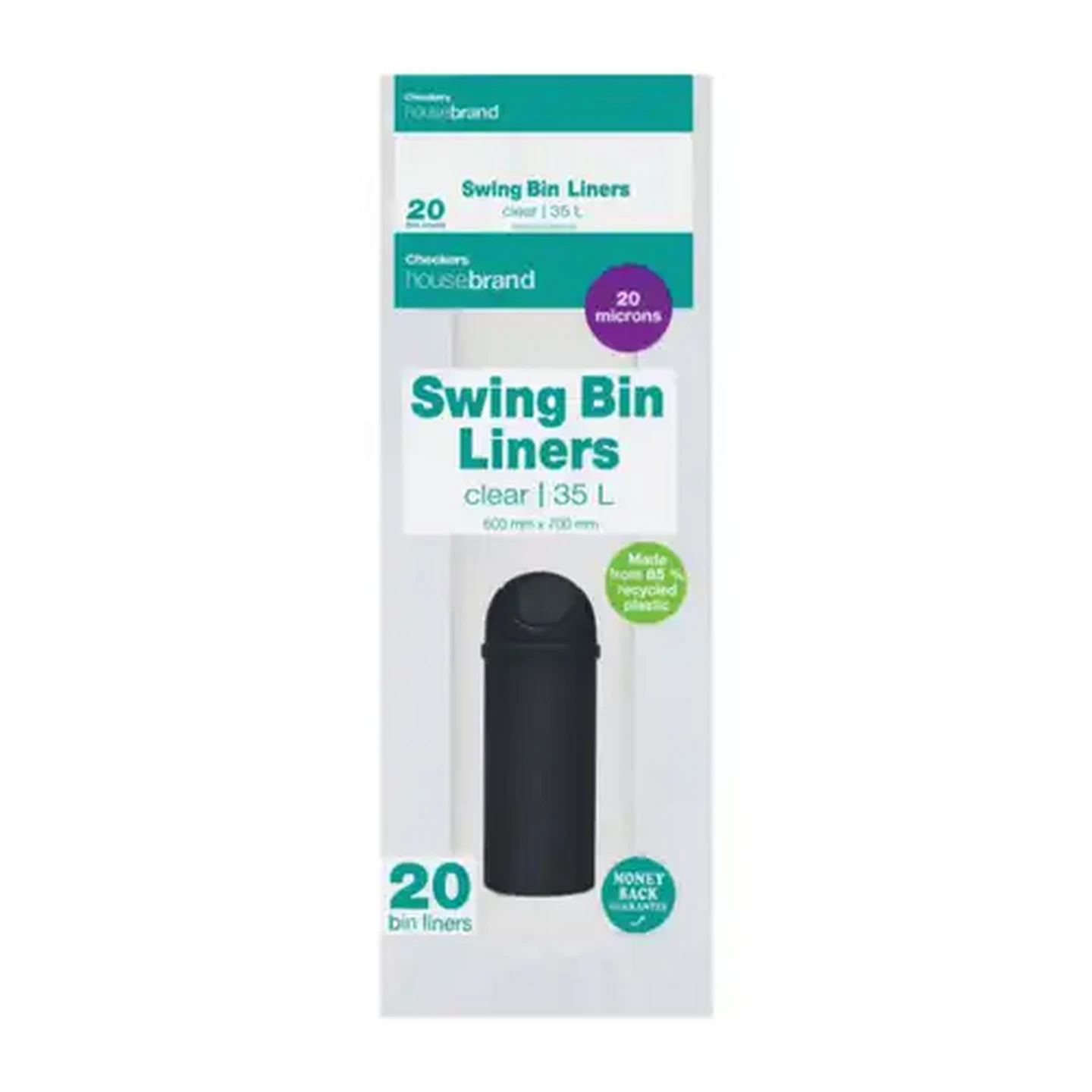 Image of Checkers Housebrand Swing Bin Liners 20 x 35L