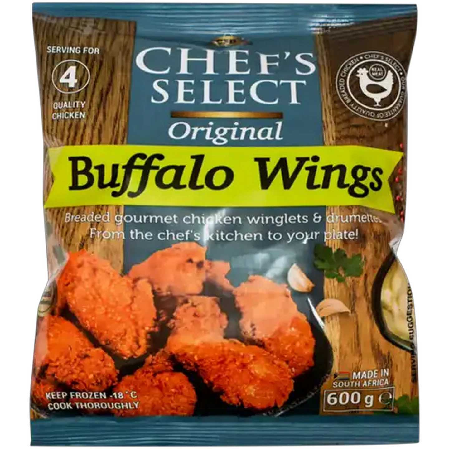 Image of Chef's Select Frozen Original Buffalo Wings 600g