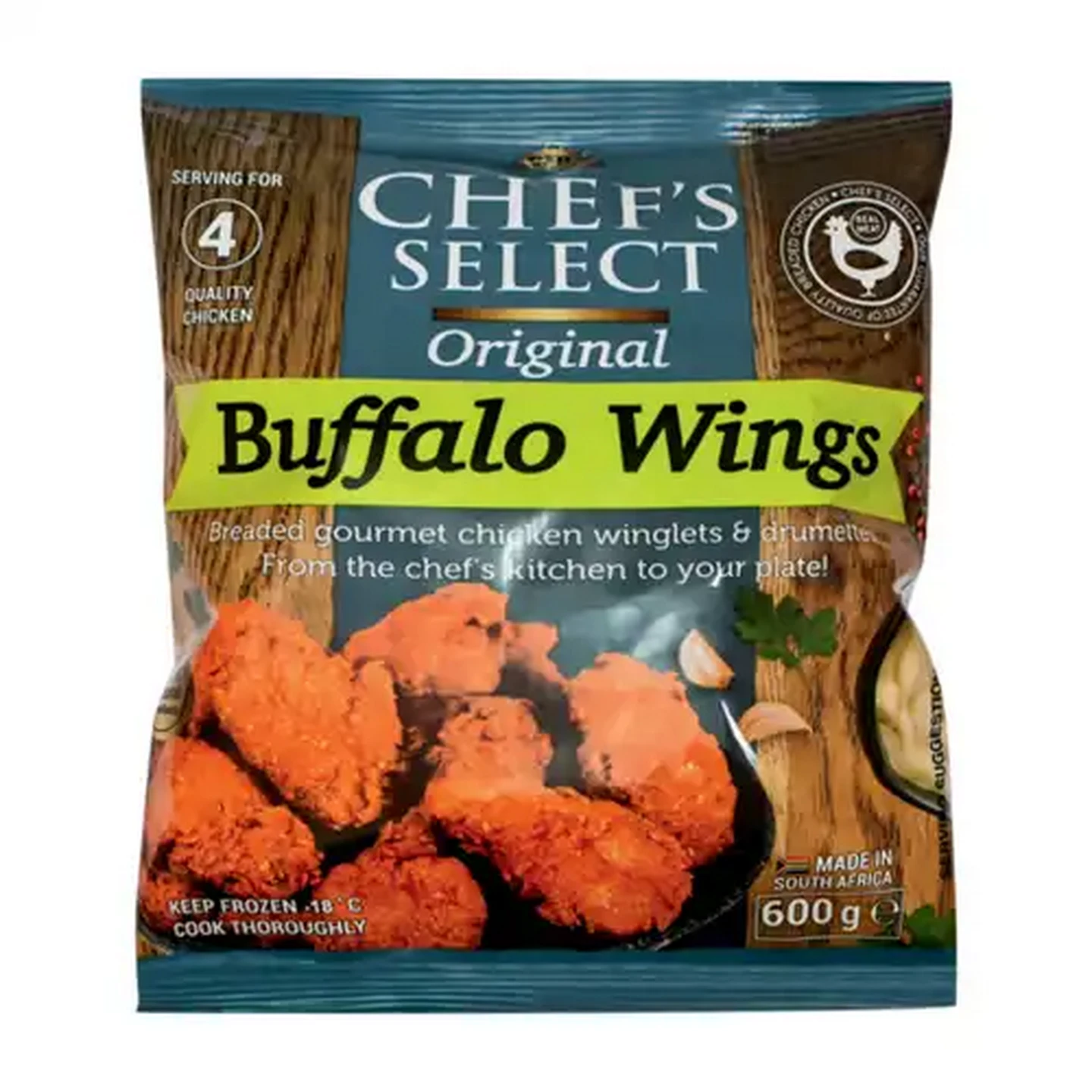 Image of Chef's Select Frozen Original Buffalo Wings 600g