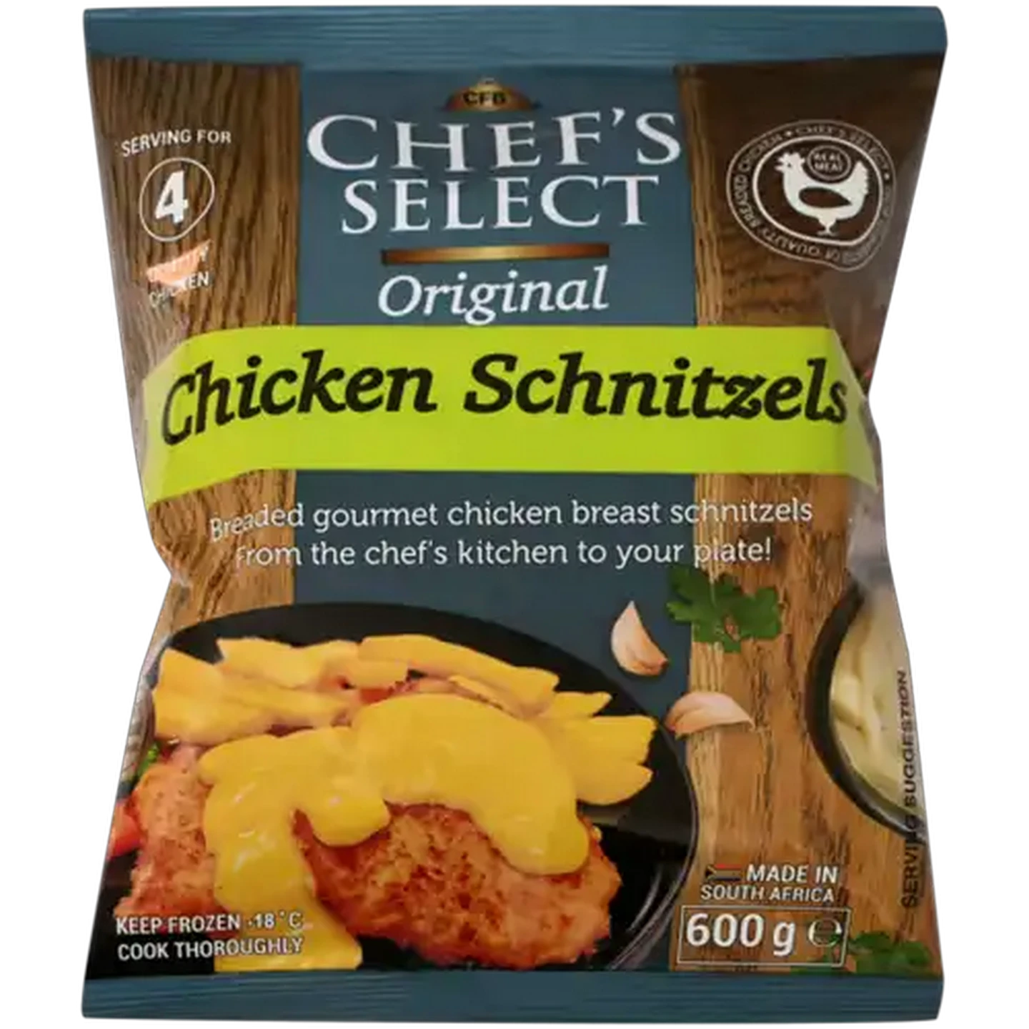 Image of Chef's Select Frozen Original Chicken Schnitzels 600g