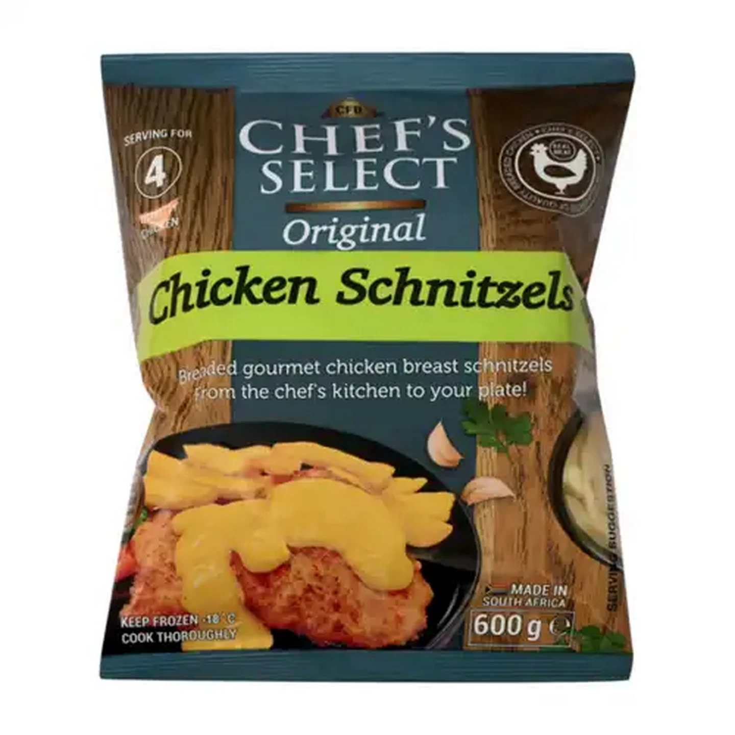 Image of Chef's Select Frozen Original Chicken Schnitzels 600g