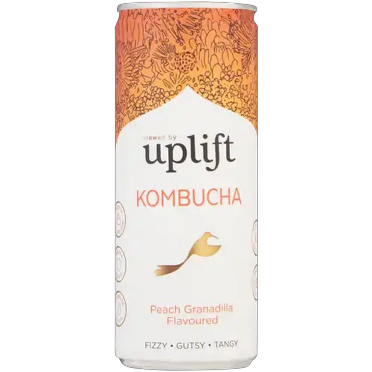 Image of Uplift Peach Granadilla Flavoured Kombucha 250ml