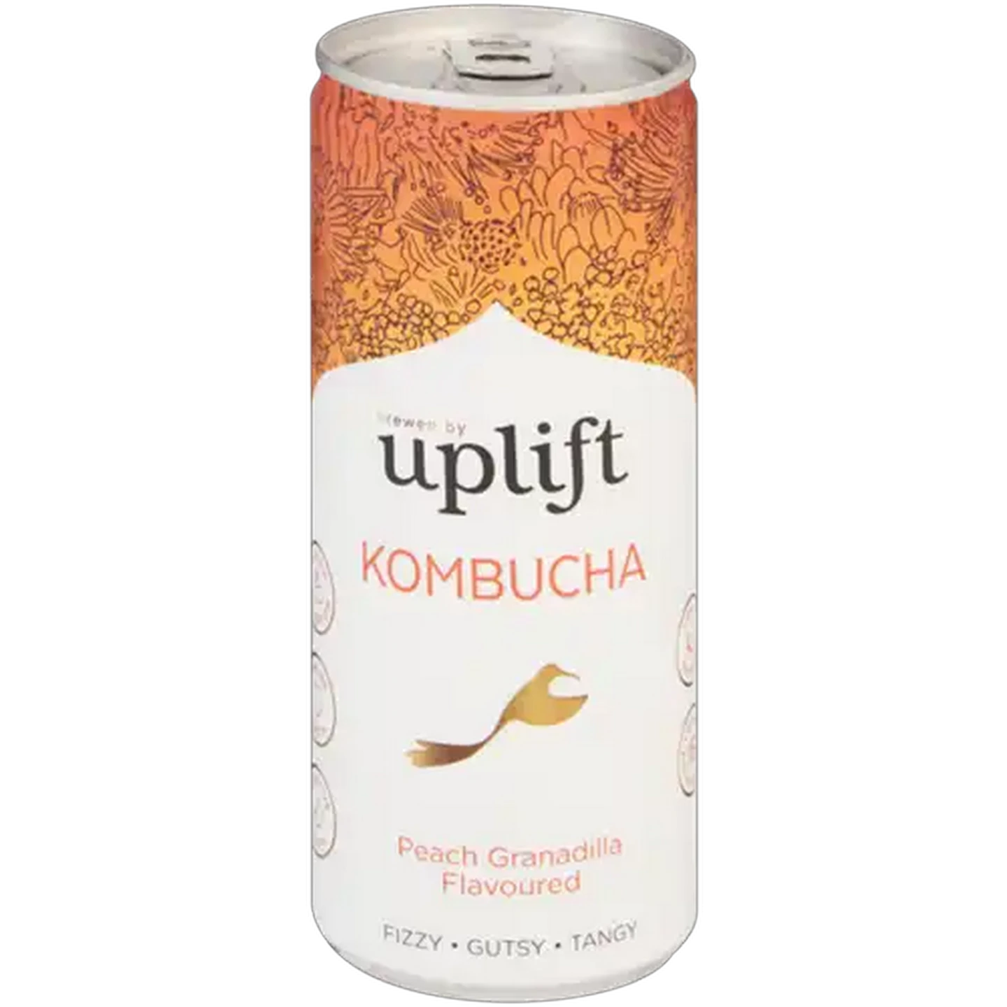 Image of Uplift Peach Granadilla Flavoured Kombucha 250ml