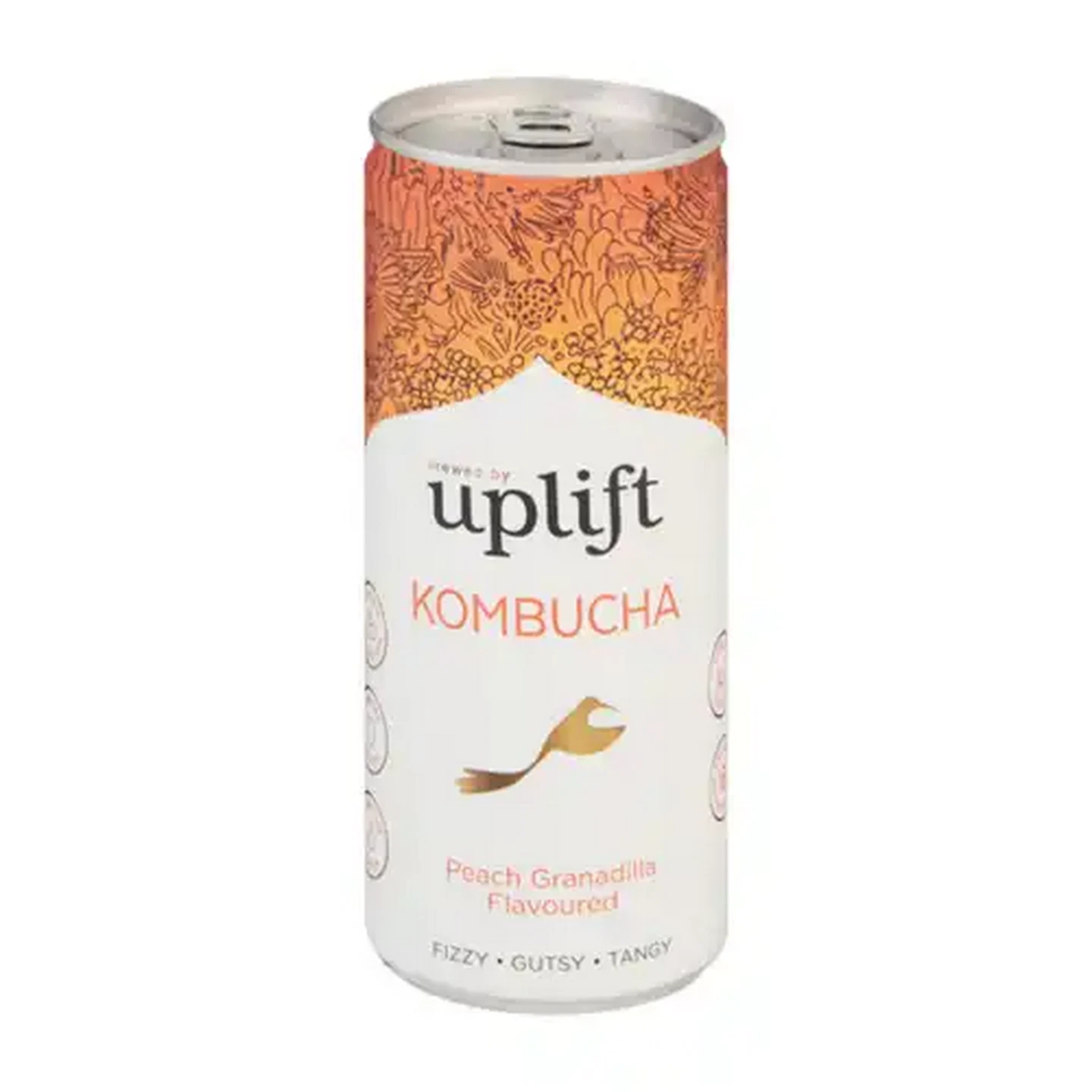Image of Uplift Peach Granadilla Flavoured Kombucha 250ml