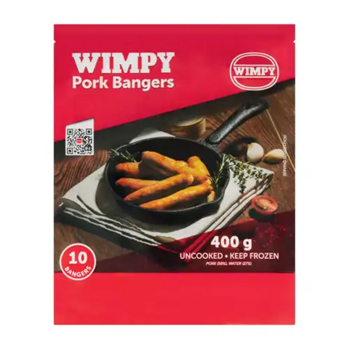 Image of Wimpy Frozen Pork Bangers 400g