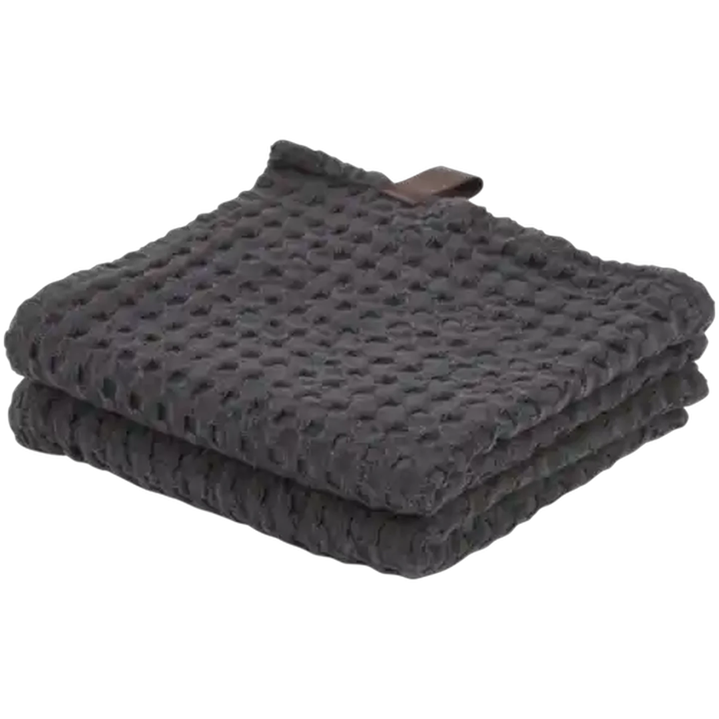 Image of Forage And Feast Grey Waffle Weave Kitchen Cloths 2-Pack