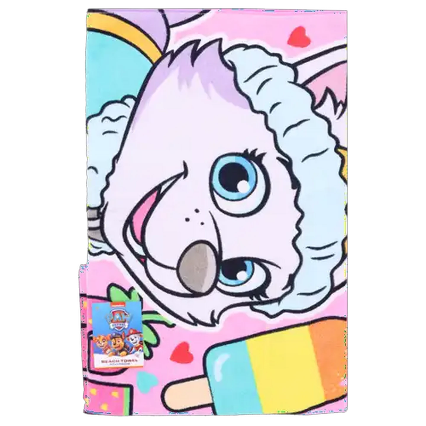Image of PAW Patrol Pink Character Girls Beach Towel 70 x 130cm