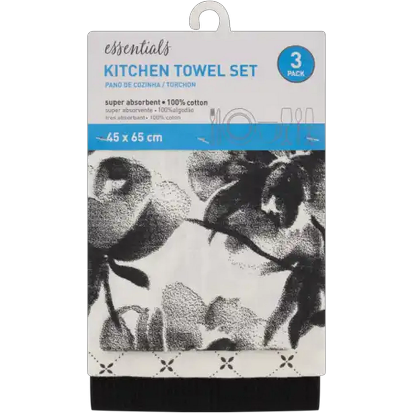 Image of Essentials Kitchen Towel Set 3-Pack