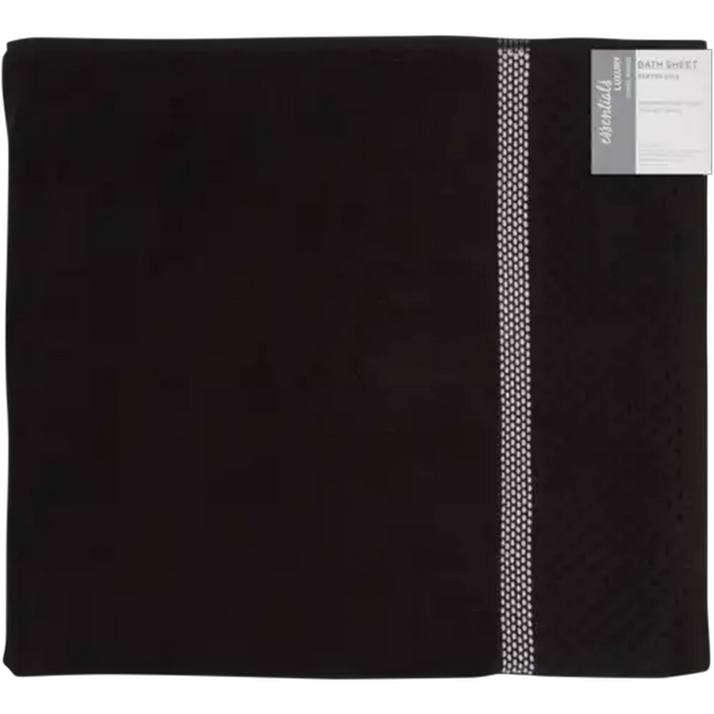 Image of Essentials Black Luxury Bath Sheet 90 x 150cm