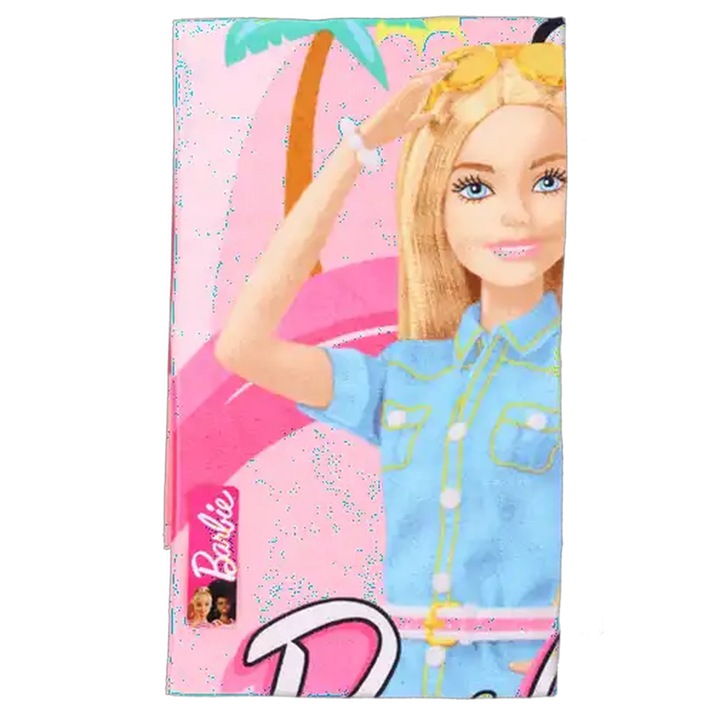 Image of Barbie Pink Character Beach Towel 70 x 150cm