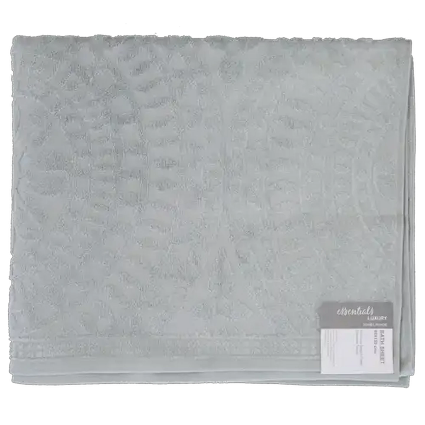 Image of Essentials Grey Bath Sheet 90 x 150cm