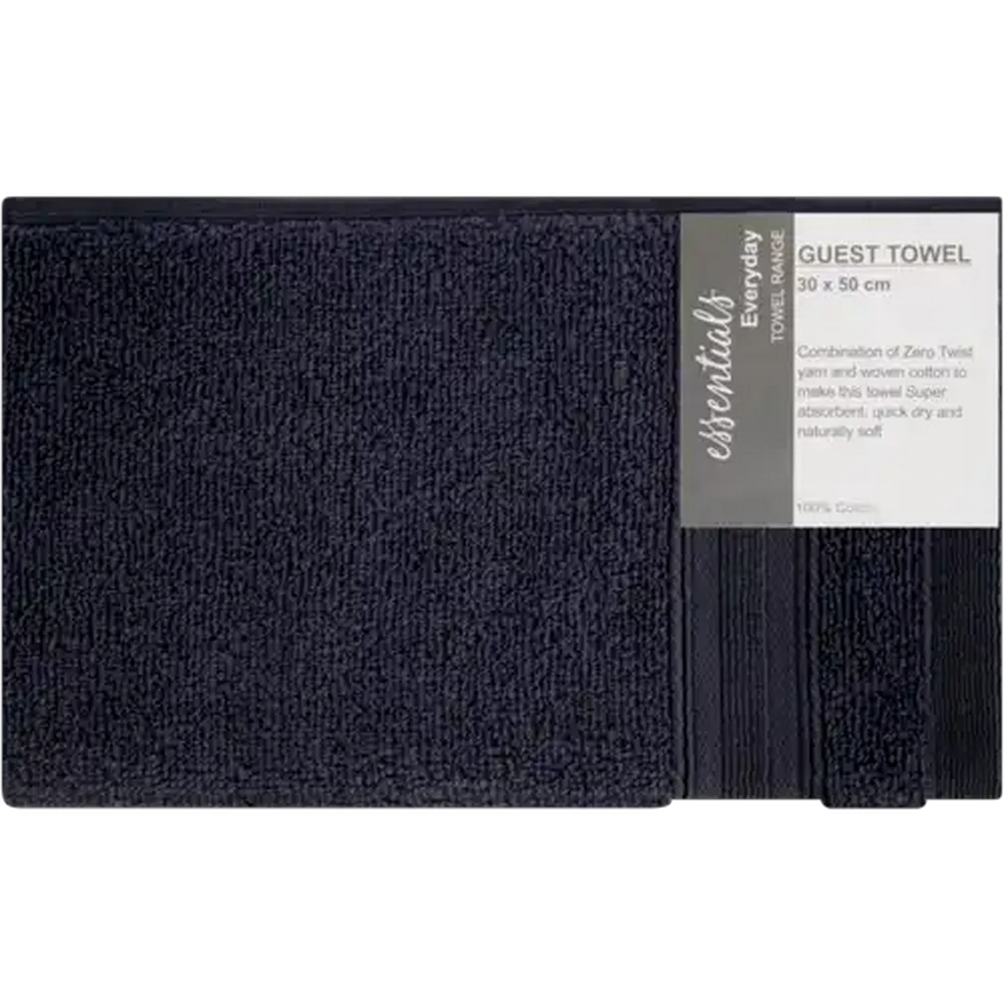 Image of Essentials Navy Guest Towel 30 x 50cm
