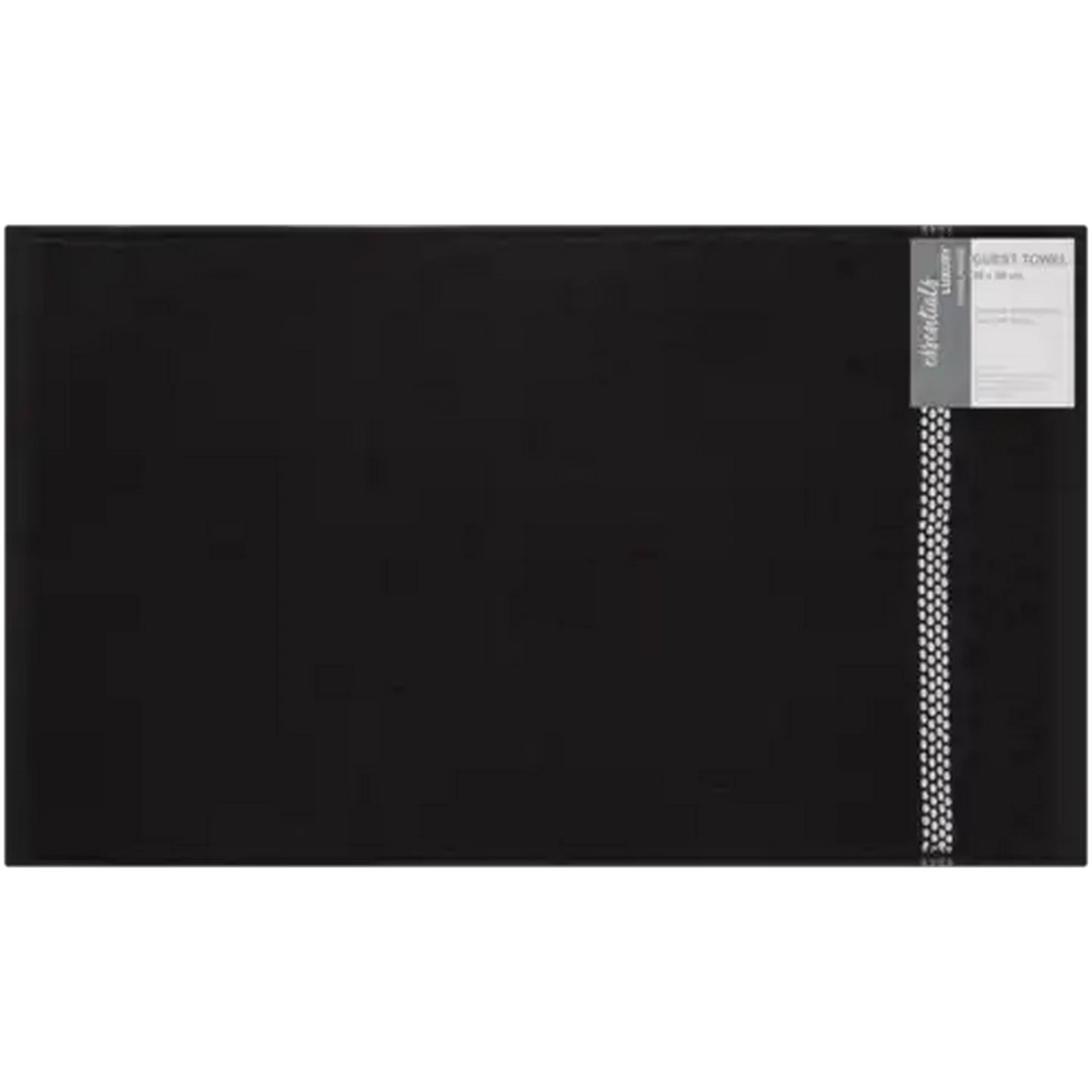 Image of Essentials Black Luxury Guest Towel 30 x 50cm