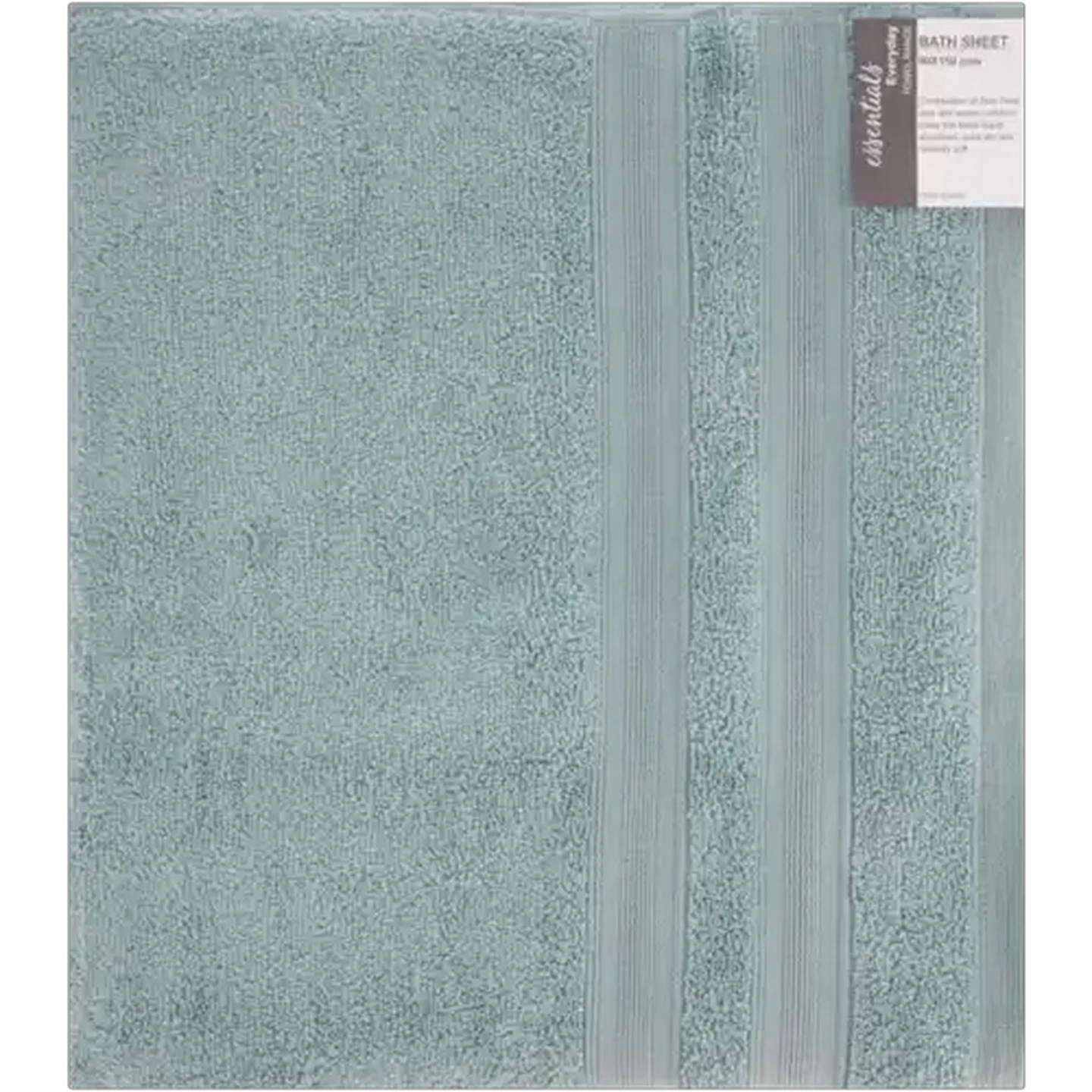 Image of Essentials Cadet Blue Bath Sheet 90 x 150cm